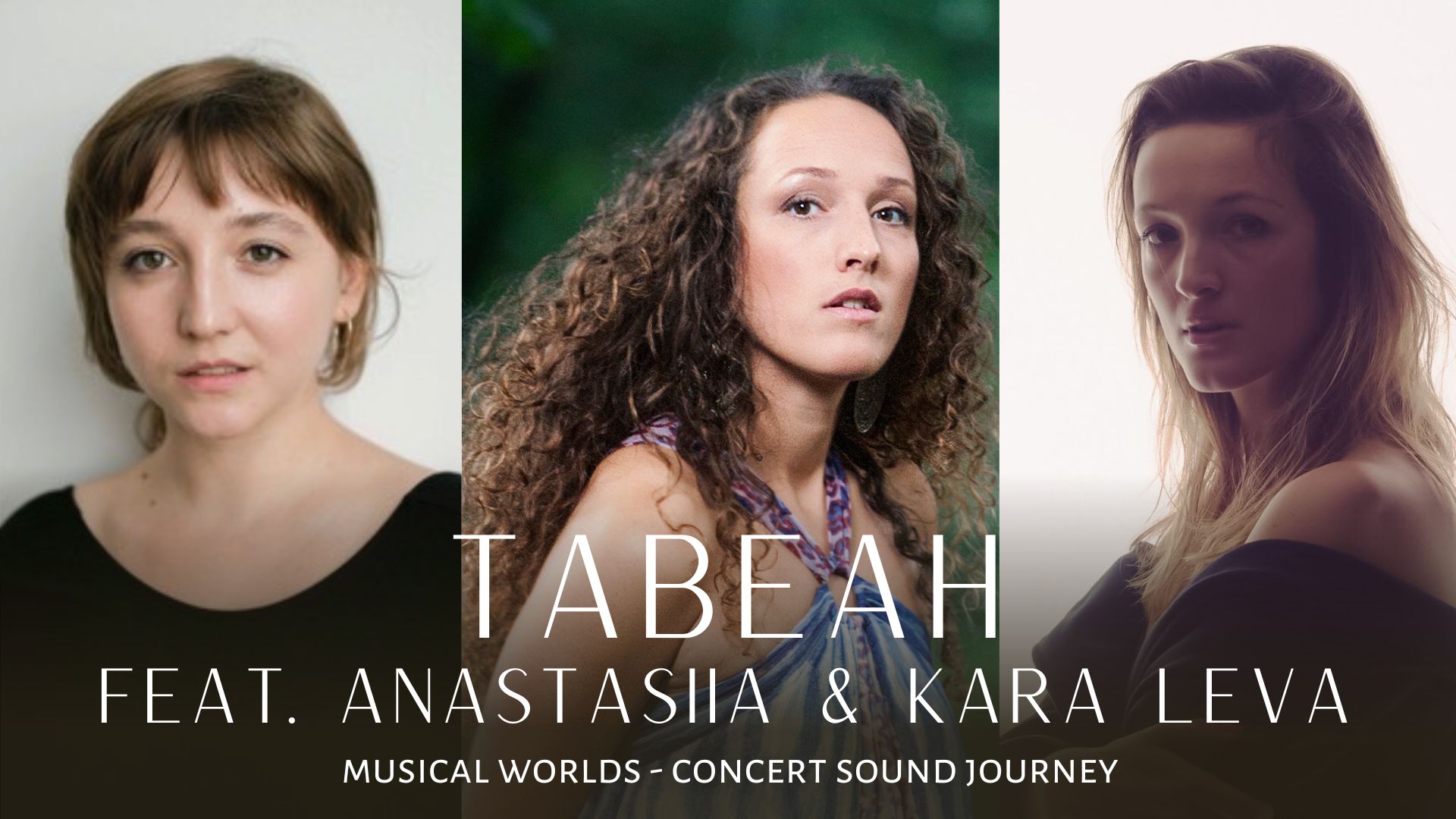 flyer live concerts tabeha kara and anastasiia sound journy